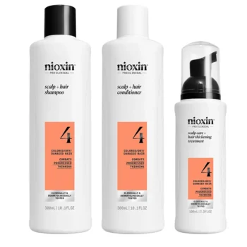 NIOXIN SYSTEM 4 Treatment for Dyed and Damaged Hair with Advanced Weakening Set 3 pcs, EAN 4064666844077