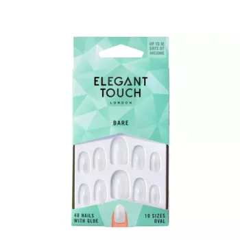 ELEGANT TOUCH TOTALLY BARE nails with glue #oval 48 u