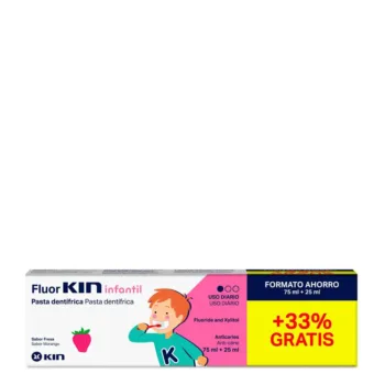 KIN FLUORKIN KIDS Dentifrice #strawberry 75 + 25 ml