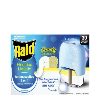 RAID FAMILY ANTI-MOSQUITO device + recharge 30 nights