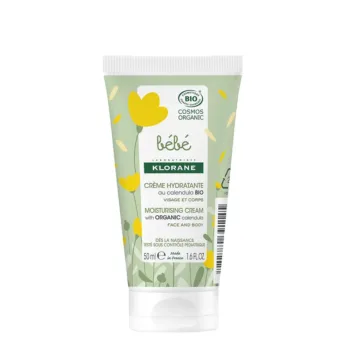 KLORANE BABY ORGANIC moisturizing cream with organic calendula for face and body 50 ml KLORANE BABY ORGANIC Crème Hydratante with Bio calendula pour Visage et Corps 50 ml