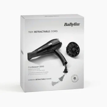 BABYLISS D374DE DRYER with automatic cable tie 2000w 1 Unité