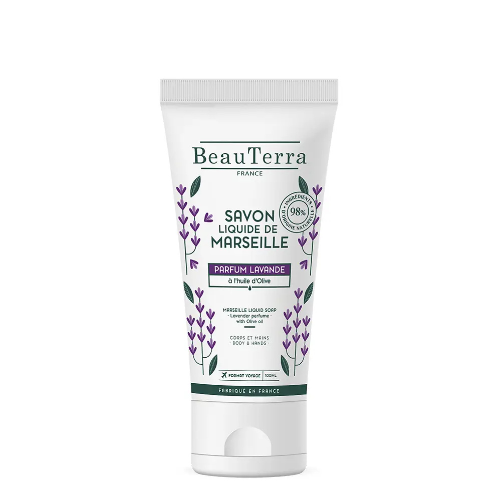 BEAUTERRA MARSEILLE lavender soap 100 ml BEAUTERRA MARSEILLE lavender Savon 100 ml