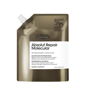 L’ORÉAL PROFESSIONNEL PARIS ABSOLUT REPAIR MOLECULAR Professionnel sulfate-free Shampooing pour Cheveux Abîmés recharge 500 ml