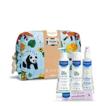MUSTELA BABY-BOY JUNGLE TOILETRY BAG set 5 pcs