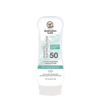 AUSTRALIAN GOLD SENSITIVE SUN PROTECTION SPF50 water resistant lotion 237 ml AUSTRALIAN GOLD SENSITIVE SUN PROTECTION SPF50 Eau resistant Lotion 237 ml