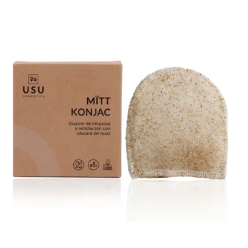 USU COSMETICS M?TT KONJAC facial cleansing and exfoliating glove 1 unit
